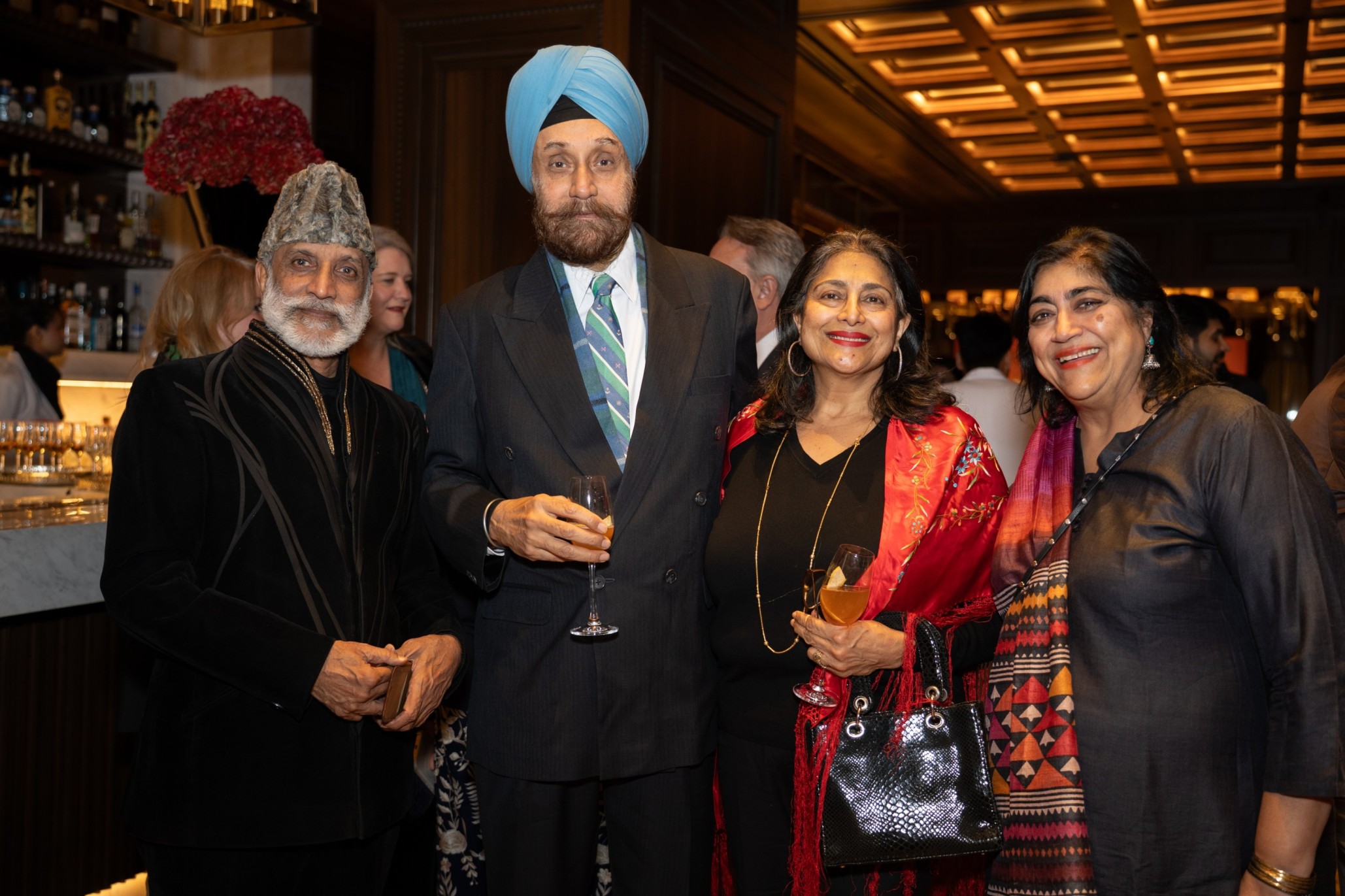 (From left) Aman Nath, Navtej Sarna, Avina Sarna and Gurinder Chadha
