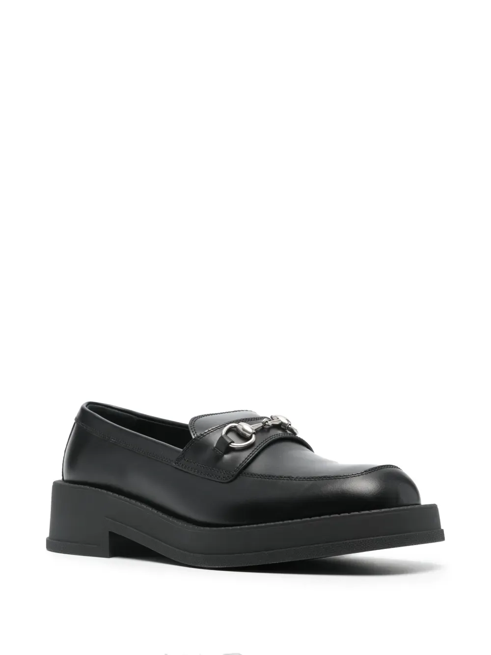 Gucci horsebit square-toe loafers