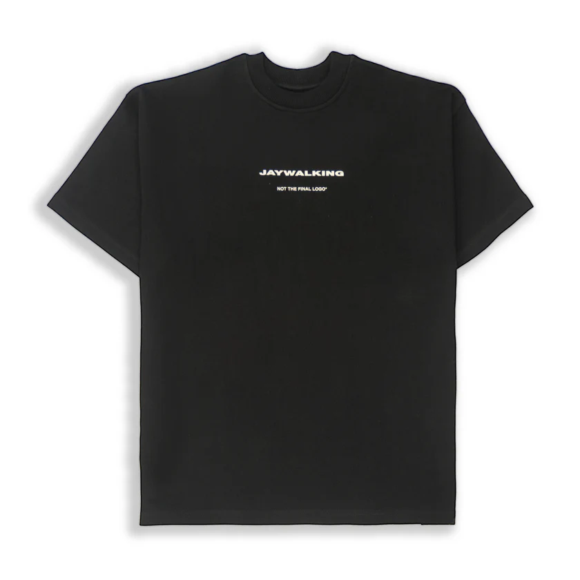 Jaywalking Oversized Black Tee