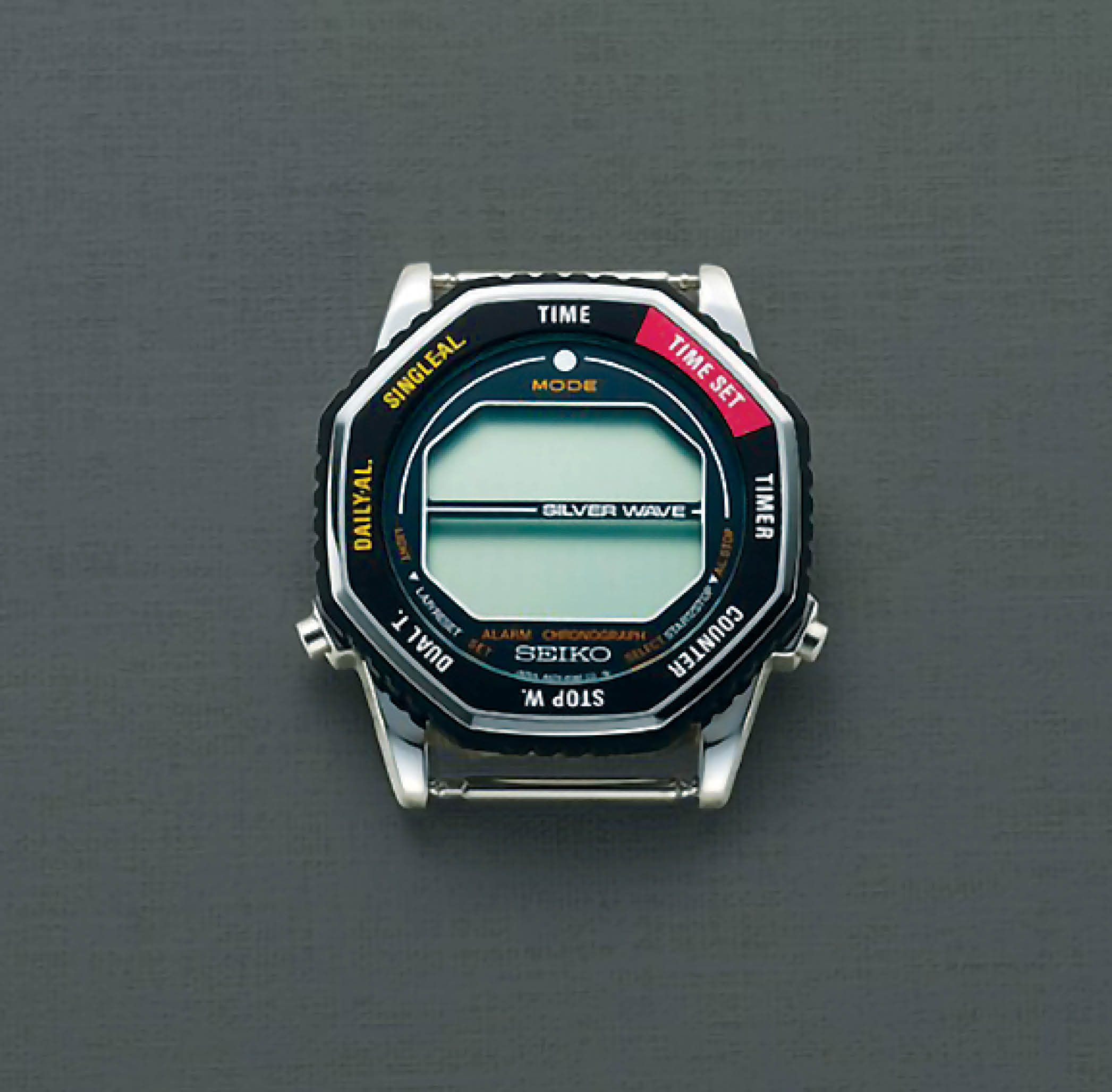 The octagonal bezel on the Seiko Rotocall