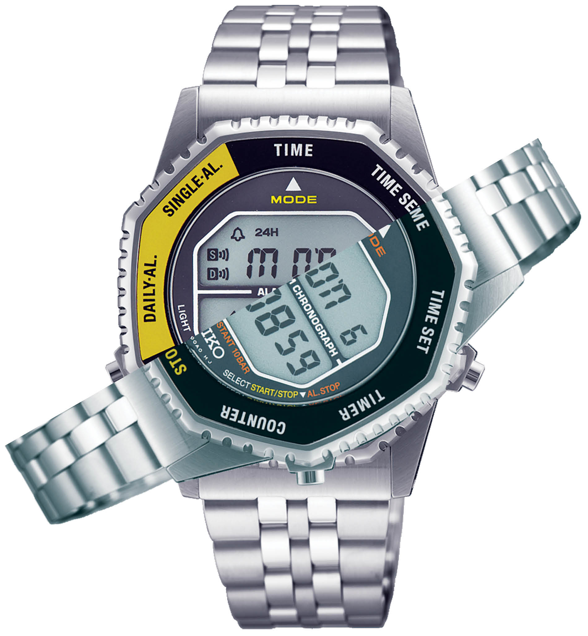The octagonal bezel on the Seiko Rotocall