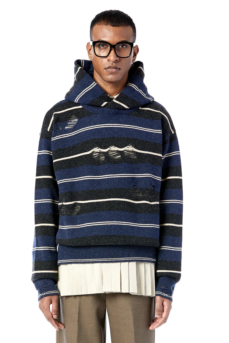 Deconstructed Sweater Hoodie 