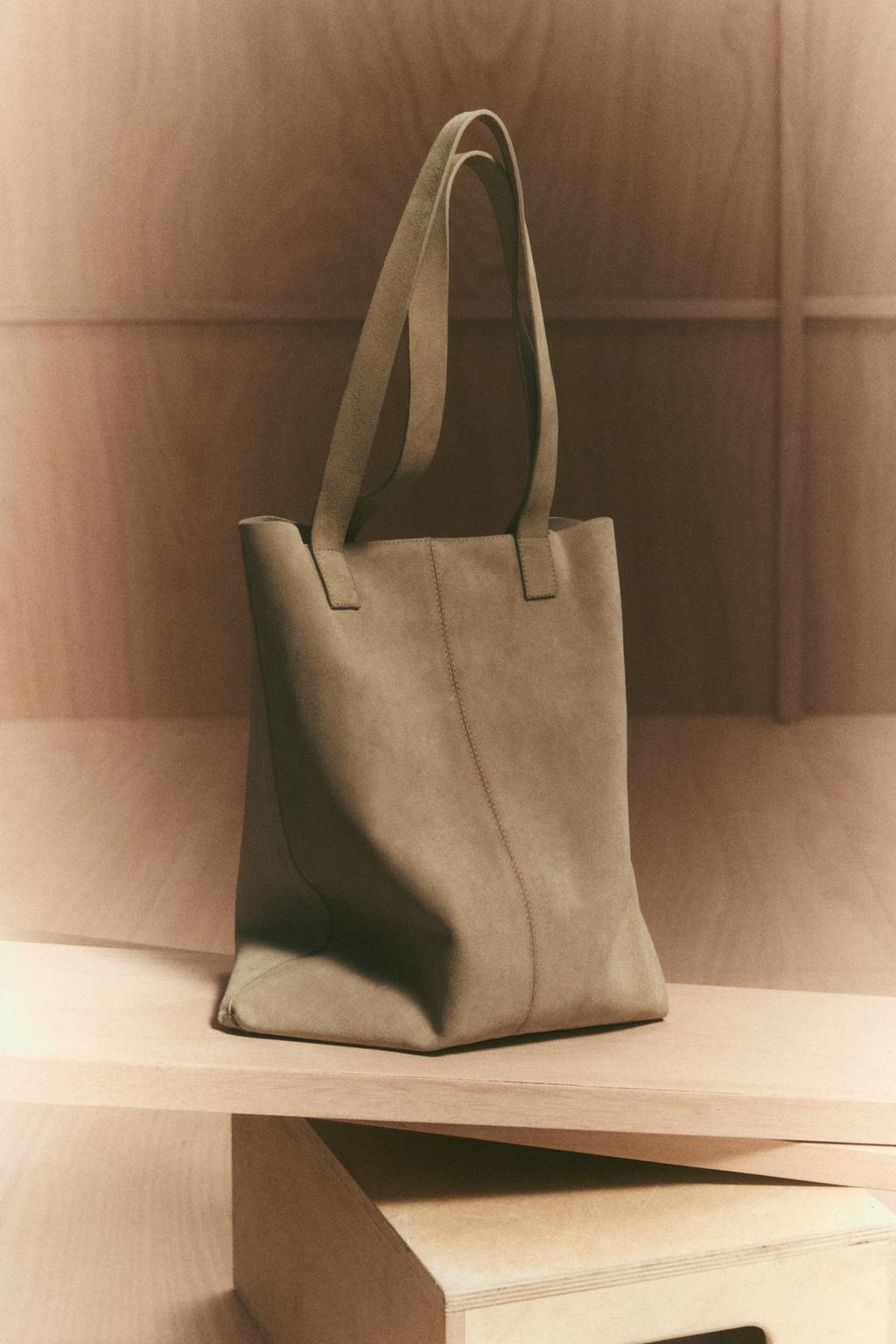 Zara Leather Tote Bag