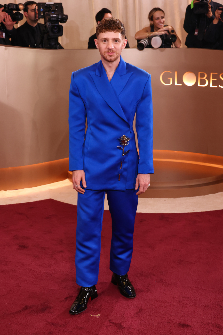 Chris peretti  at Golden Globes 2026 Red Carpet