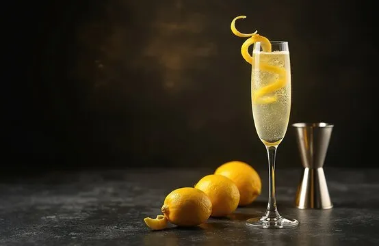 Virgin French 75  cocktails