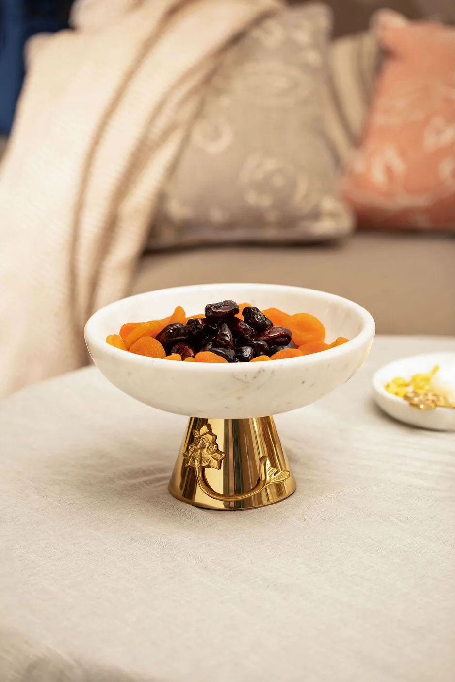 Frangipani Marbel & Metal Bowl (1) (2)